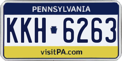PA license plate KKH6263