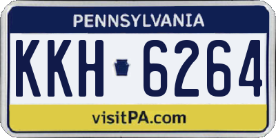 PA license plate KKH6264