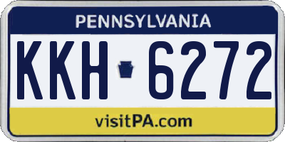 PA license plate KKH6272