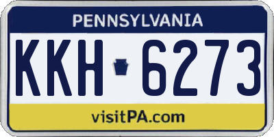 PA license plate KKH6273
