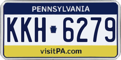 PA license plate KKH6279