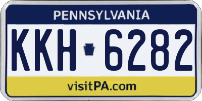 PA license plate KKH6282