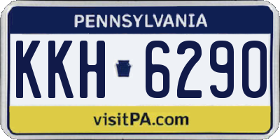 PA license plate KKH6290