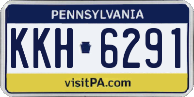 PA license plate KKH6291