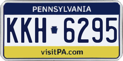 PA license plate KKH6295