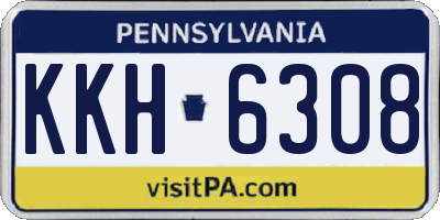 PA license plate KKH6308