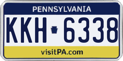 PA license plate KKH6338