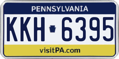 PA license plate KKH6395