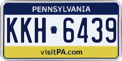 PA license plate KKH6439