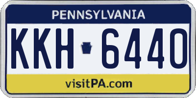 PA license plate KKH6440