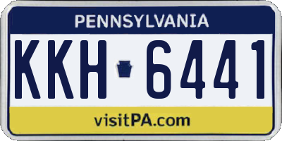 PA license plate KKH6441