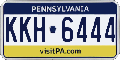 PA license plate KKH6444