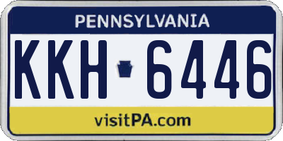 PA license plate KKH6446