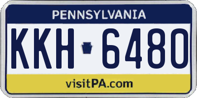 PA license plate KKH6480