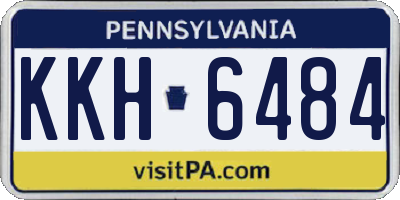 PA license plate KKH6484