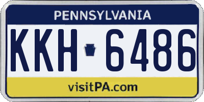 PA license plate KKH6486