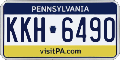 PA license plate KKH6490