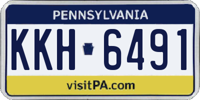 PA license plate KKH6491