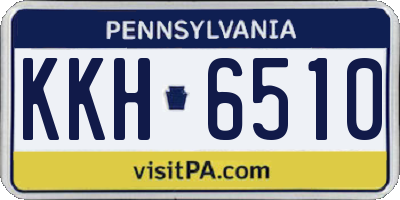 PA license plate KKH6510