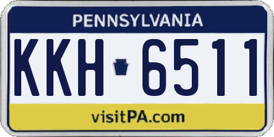 PA license plate KKH6511