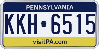 PA license plate KKH6515