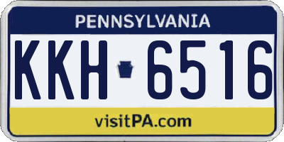 PA license plate KKH6516