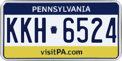 PA license plate KKH6524