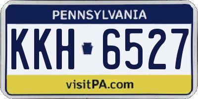 PA license plate KKH6527