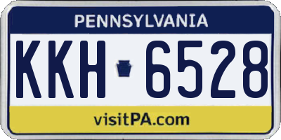 PA license plate KKH6528