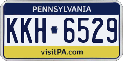 PA license plate KKH6529