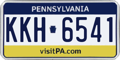 PA license plate KKH6541