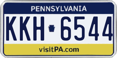 PA license plate KKH6544