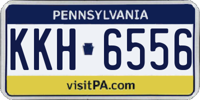 PA license plate KKH6556