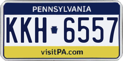 PA license plate KKH6557