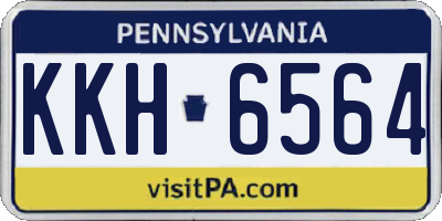 PA license plate KKH6564