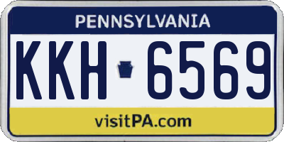 PA license plate KKH6569