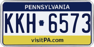 PA license plate KKH6573