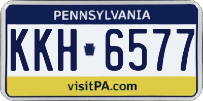PA license plate KKH6577