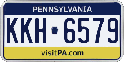 PA license plate KKH6579