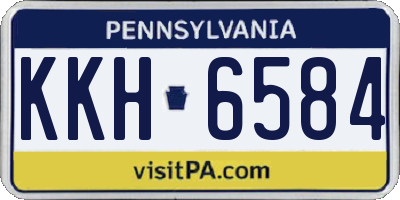 PA license plate KKH6584