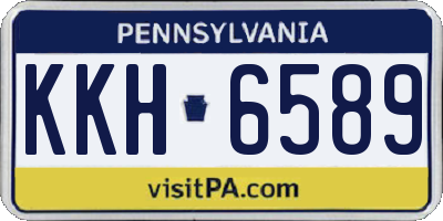 PA license plate KKH6589