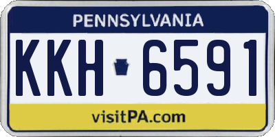 PA license plate KKH6591