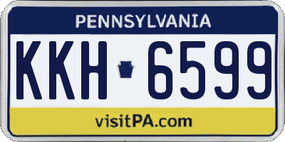PA license plate KKH6599