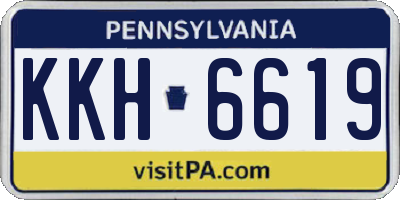 PA license plate KKH6619