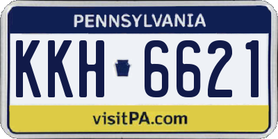 PA license plate KKH6621