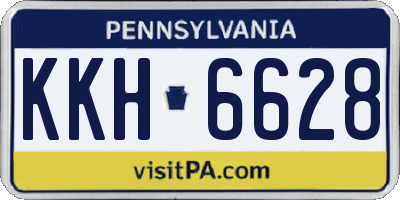 PA license plate KKH6628