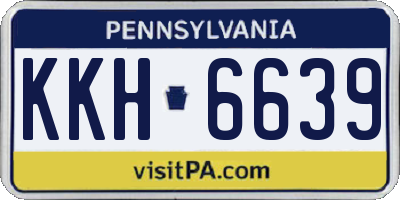 PA license plate KKH6639