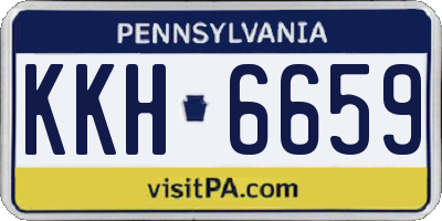 PA license plate KKH6659