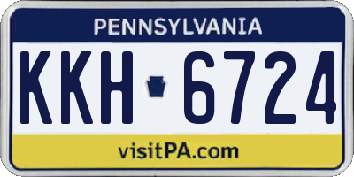 PA license plate KKH6724