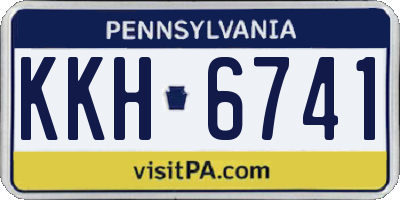 PA license plate KKH6741